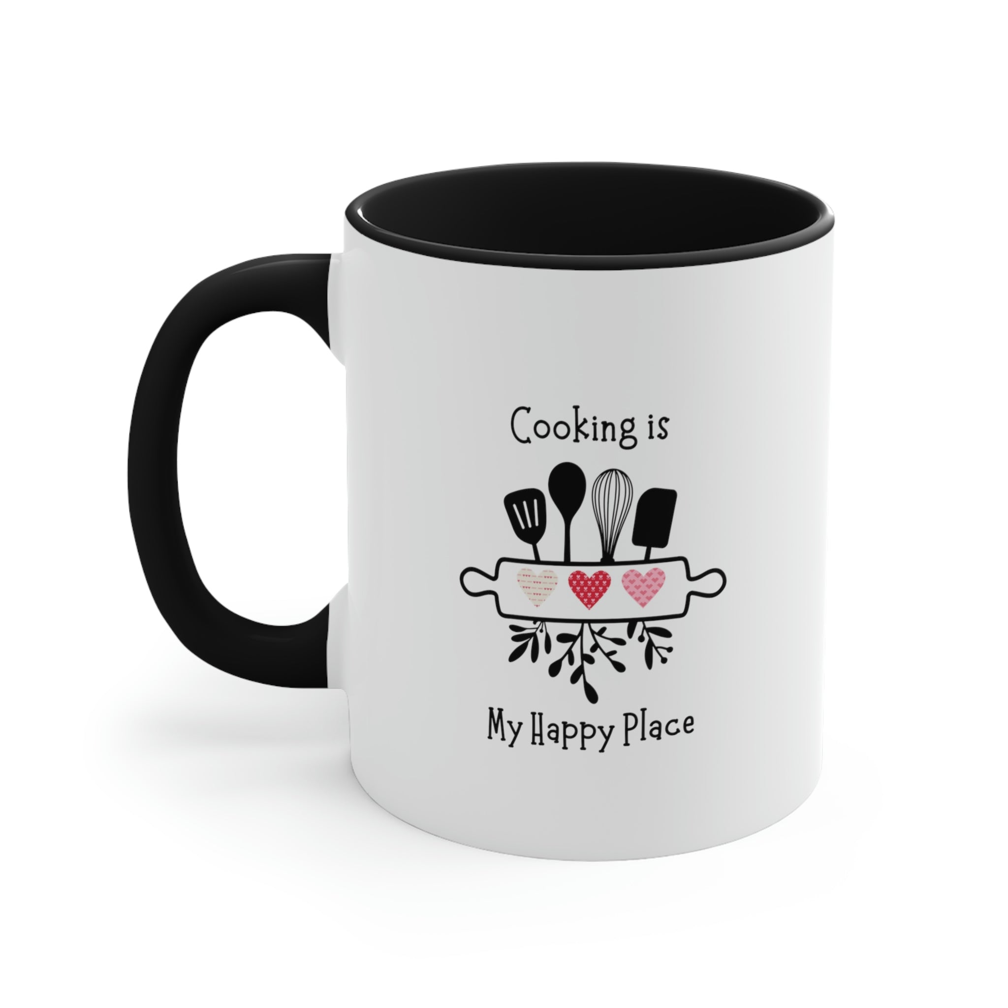 Coffee Mug, Cooking is My Happy Place 11oz Ceramic Mug with Light-Hearted Design, Dishwasher and Microwave Safe, Perfect Gift for Hot Beverage Lovers - cooking mug 5