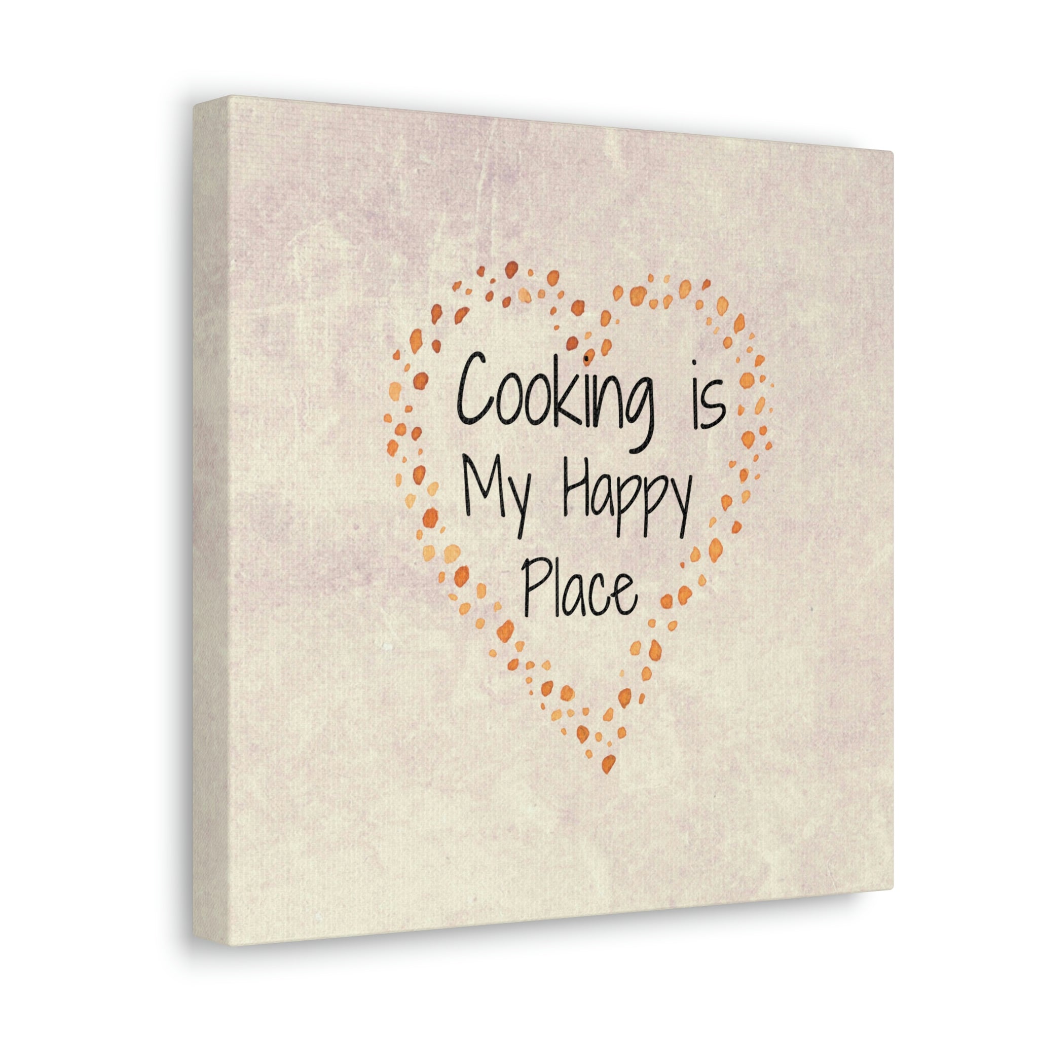 Kitchen decor, gallery-wrapped canvas print, cooking theme, wall art with heart graphics, gift for foodie or chef, kitchen art - cooking#8