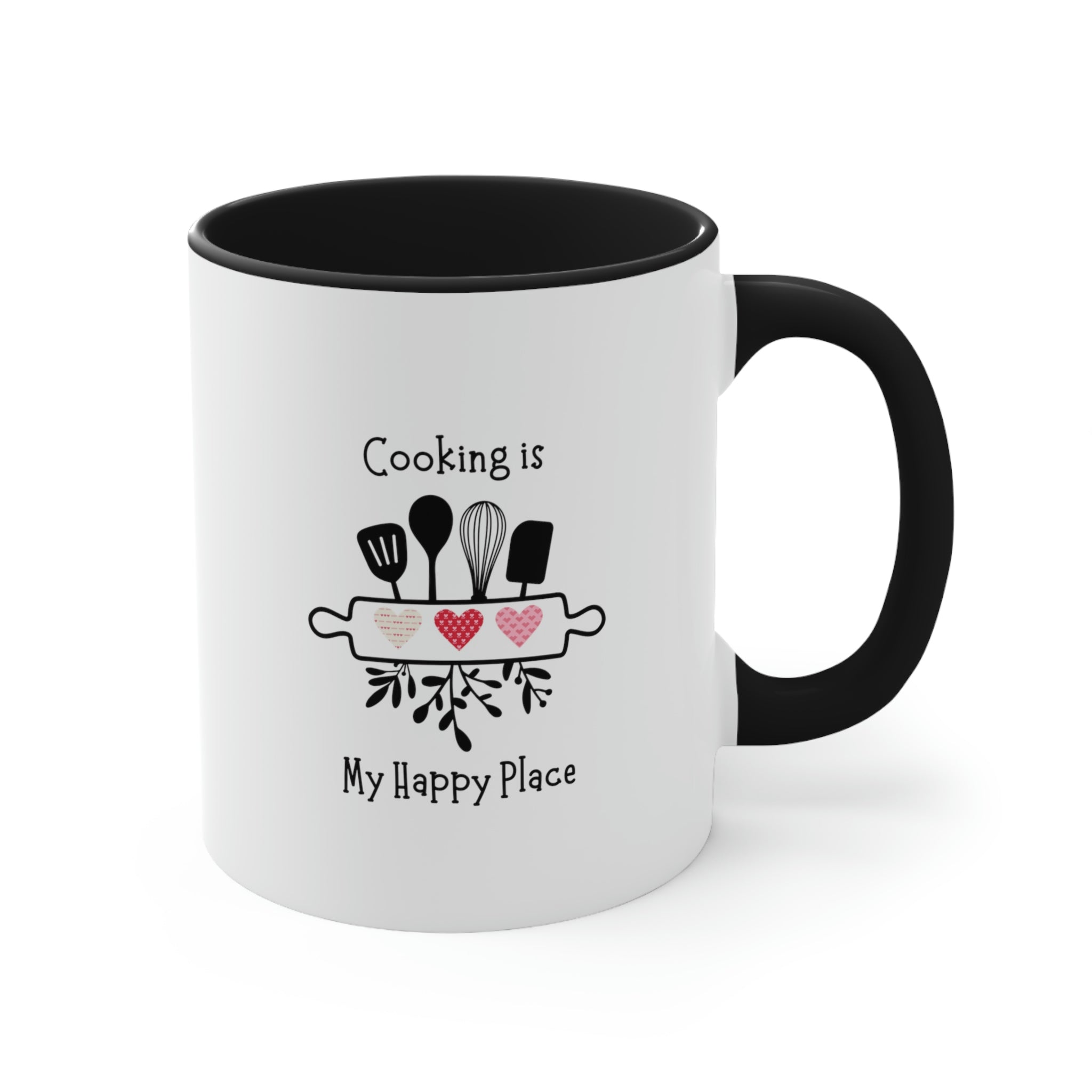 Coffee Mug, Cooking is My Happy Place 11oz Ceramic Mug with Light-Hearted Design, Dishwasher and Microwave Safe, Perfect Gift for Hot Beverage Lovers - cooking mug 5
