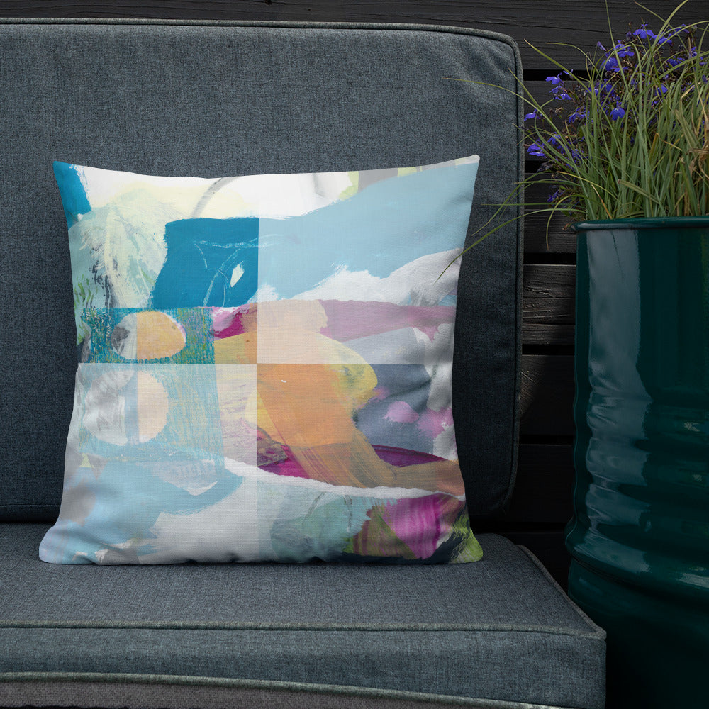 Crisp linen-like fabric pillow #3