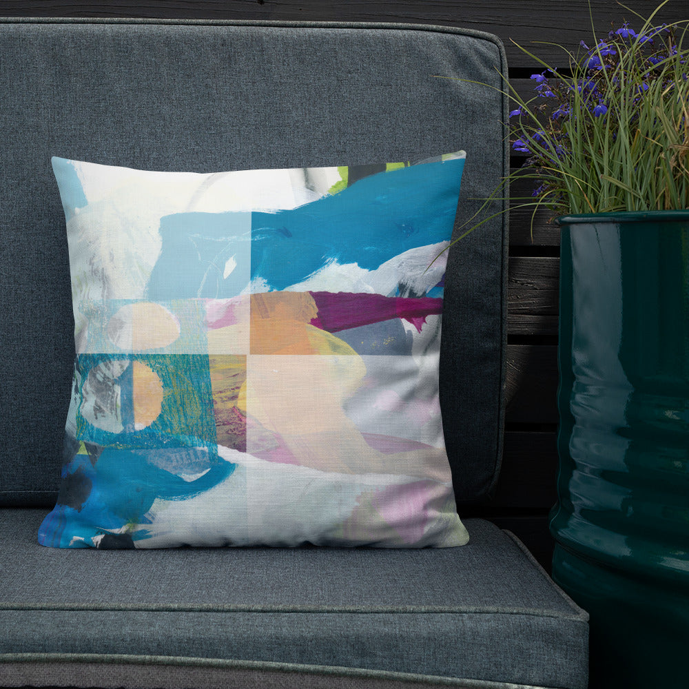 Crisp linen-like fabric pillow #3
