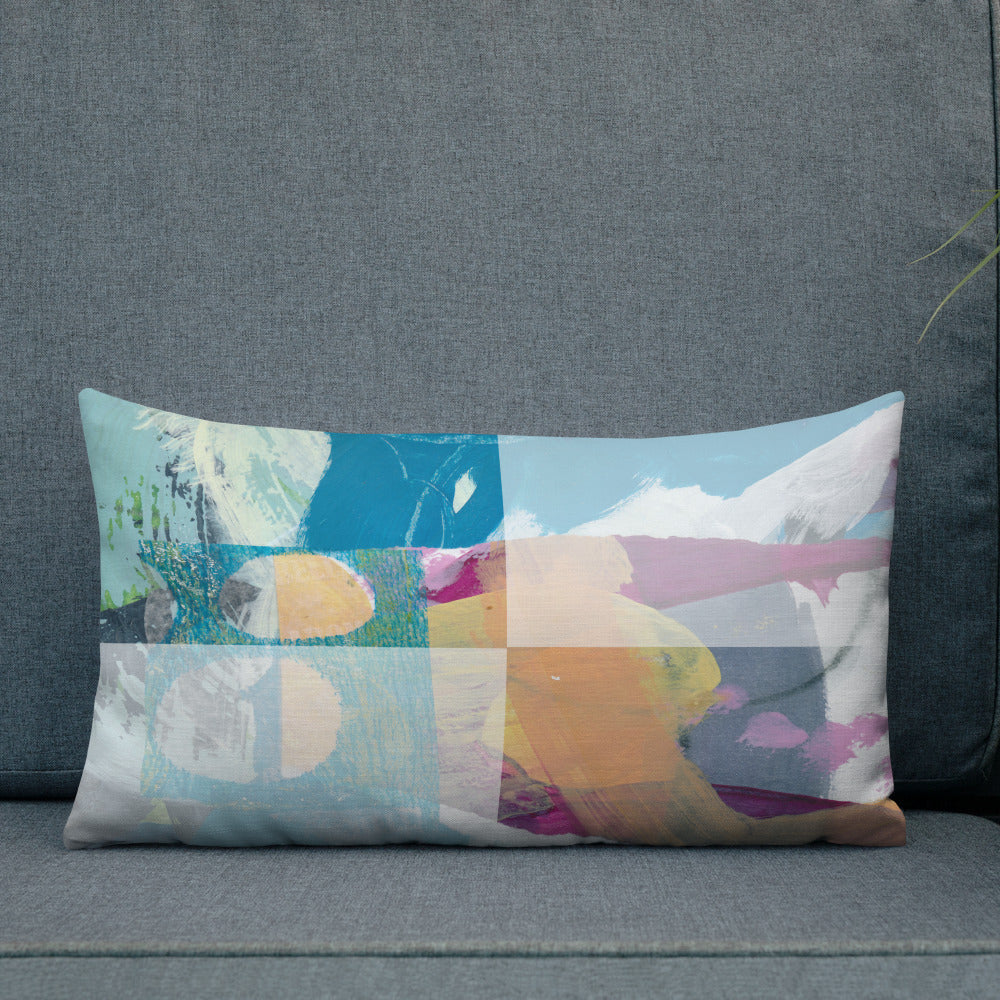 Crisp linen-like fabric pillow #3