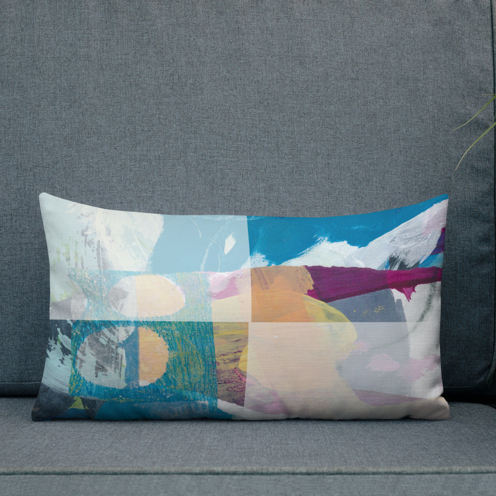 Crisp linen-like fabric pillow #3