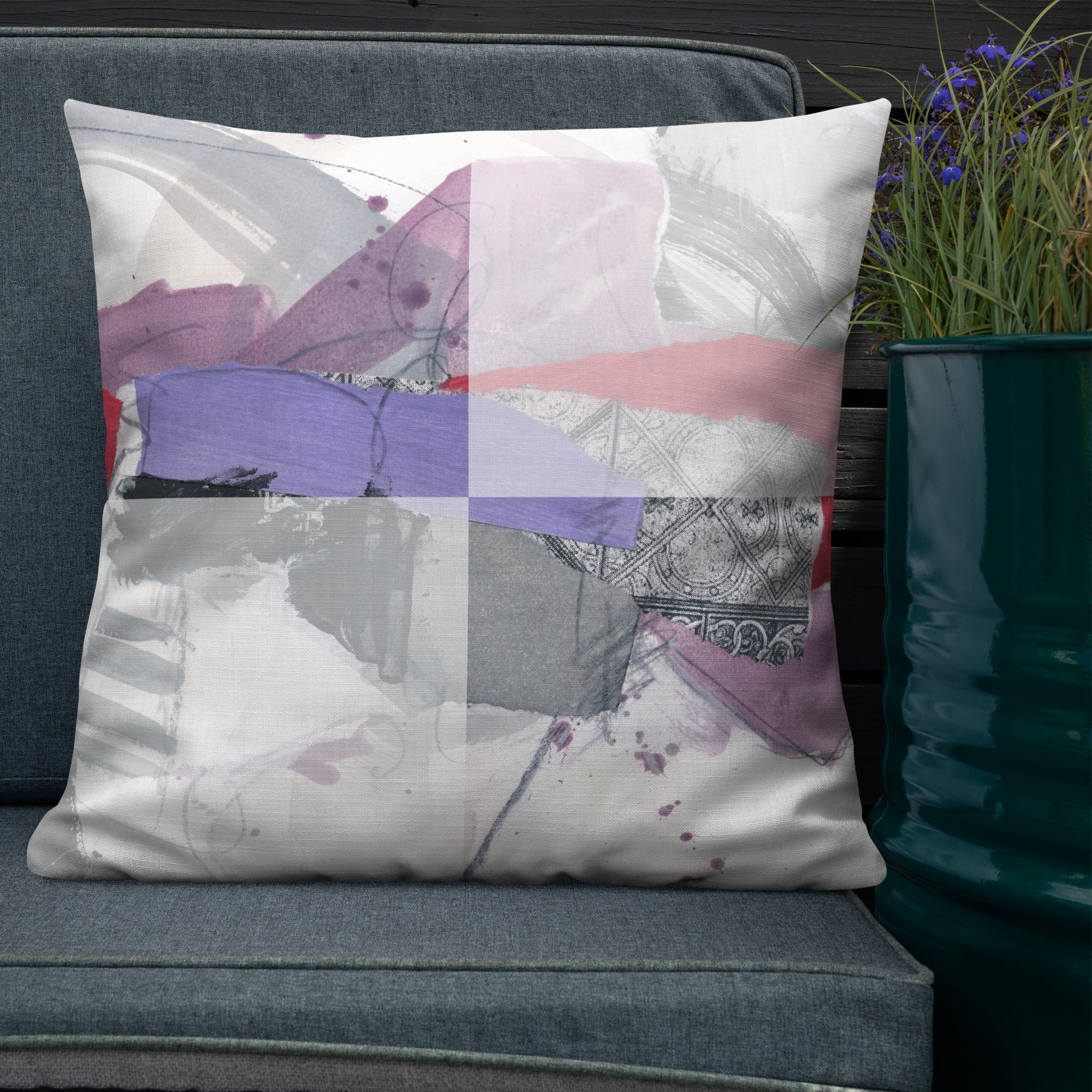 Crisp linen-like fabric pillow #2