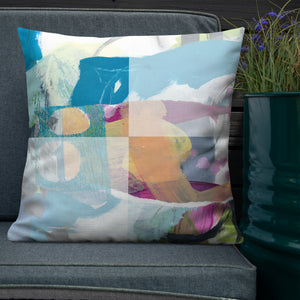 Crisp linen-like fabric pillow #3