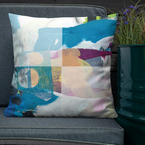 Crisp linen-like fabric pillow #3
