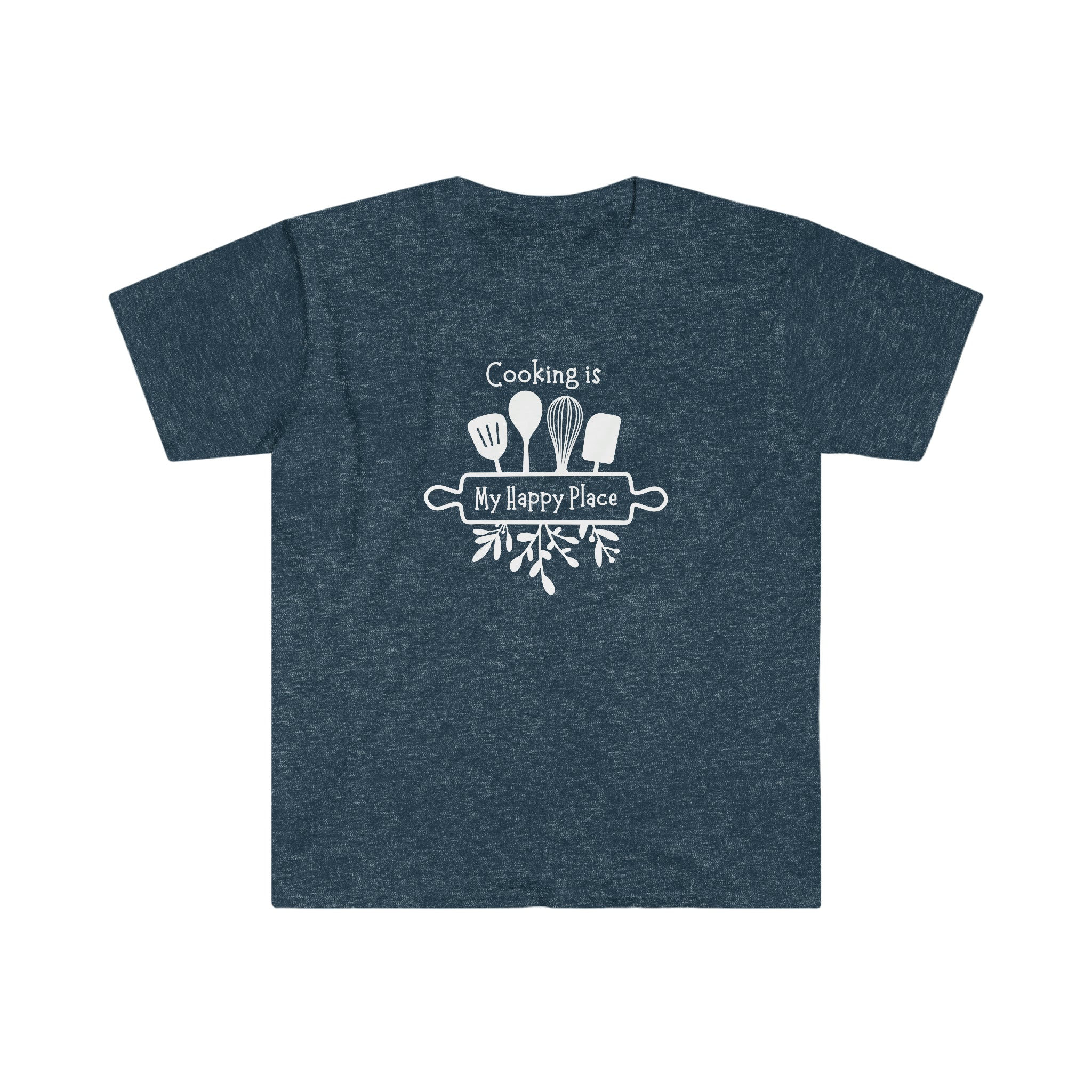 T-shirt, super soft, "Cooking is My Happy Place" T-Shirt - Comfortable, Chic and Playful - cooking t-shirt #4