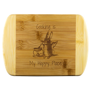 Bamboo cutting board, kitchen decor, cooking utensils, kitchen tools, home cook, cooking theme, laser etched design, - cooking#1